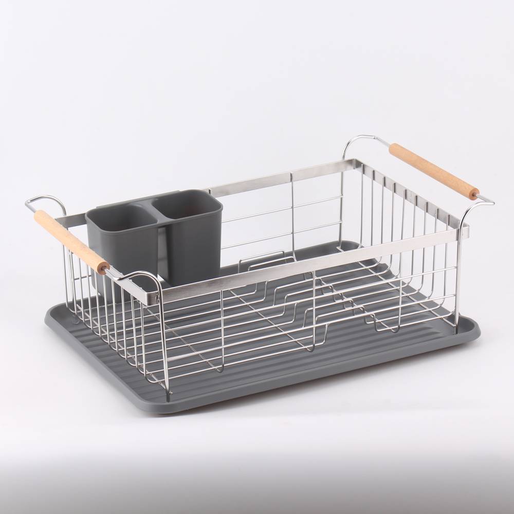 Modern Kitchen Stainless Steel Dish Drying Rack Dish Drainer