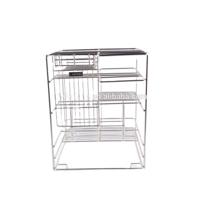 Hot-Selling Multifunction Chrome Plated Kitchen Storage Rack