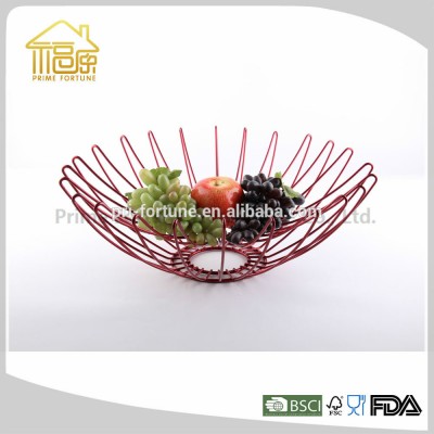 2017 New style wedding fruit basket decorationwire fruit basket