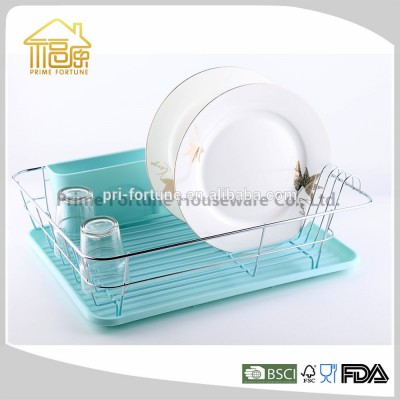 Durable Dish Rack With Tray Metal Wire Display Rack