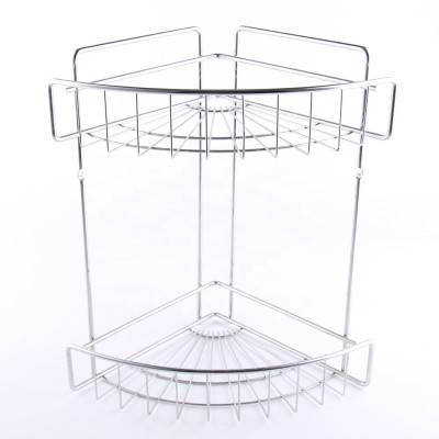 Metal Popular Two Layer  Rack Shower Caddy for  Bathroom