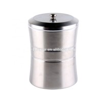 Portable Slim Stainless Steel Open Top Pedal Bin Waste Bin Dust Bin With Plastic Inner Bucket