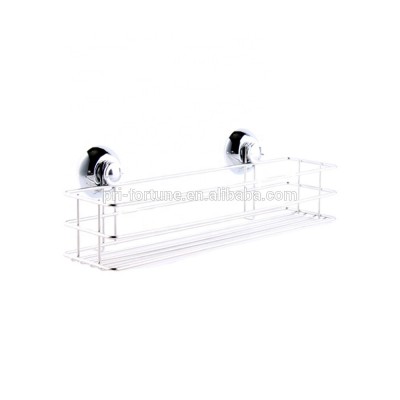 Hot-Selling Rectangle  One Layer Storage Rack Shower Caddy for  Bathroom Accessory Set with Suction Cup